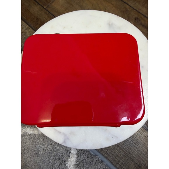 Christian Louboutin Red Patent Leather Makeup Bag Vanity Case Jewelry Box - Picture 3 of 5